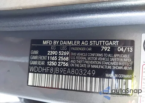 2014 Mercedes-Benz E 350 4Matic from USA, damaged, VIN WDDHF8JB9EA803249